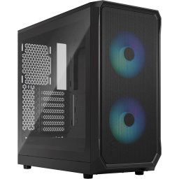 Carcasa Fractal Design Focus 2 RGB Black TG Clear Tint, tower case (black, tempered glass)