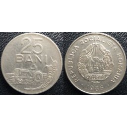 Romania 1966 - 25 bani, circulata