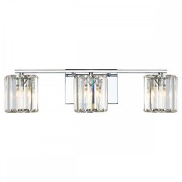Aplică baie cristal Divine, crom, L:53,3 cm, 3x3,5W G9 LED, IP44, QZ-DIVINE3-PC-BATH