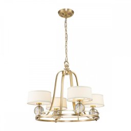 Candelabru Uptown Gotham, alamă, D:77,5 cm, H:66-188 cm, 4x3,5W G9 LED, QZ-GOTHAM4-BB