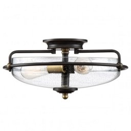 Plafoniera Quoizel Griffin, bronz, QZ-GRIFFIN-F-C-PNAB