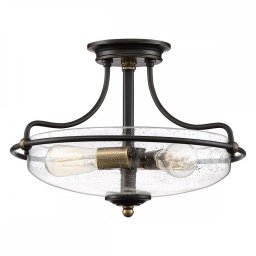 Plafoniera Quoizel Griffin, bronz, QZ-GRIFFIN-SFS-C-PNAB