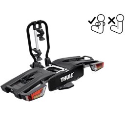 Suport pentru 2 biciclete, Thule EasyFold XTF 2, cu prindere pe carligul de remorcare (13 pini)
