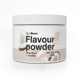 GymBeam Flavour 250 g ciocolată albă și cocos