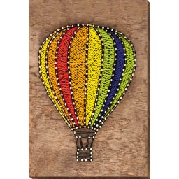 Set String Art, Balon, 6 culori, 21x30 cm