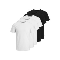 JACK & JONES Tricou 'Essentials' negru / alb