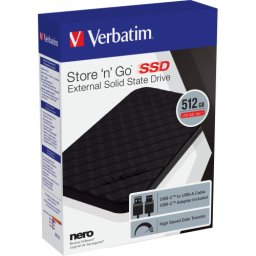 SSD Extern Verbatim Store n Go 512GB Portable SSD USB 3.2