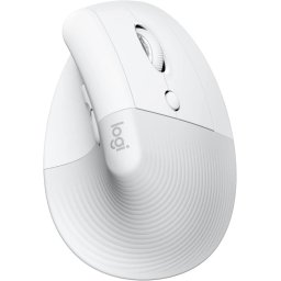 Mouse Lift Vertical Ergonomic for Mac, USB Wireless/Bluetooth, Off-White