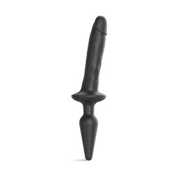 strap-on-me Realistic Switch Plug-in 2in1 Dildo & Butt Plug Black S