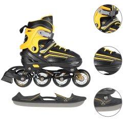 Role Reglabile 2in1 Nils Extreme NH18190 Negru Galben