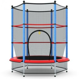 Trambulina si Plasa de Siguranta Sportmann 140 cm Albastru