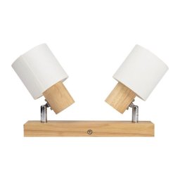 Spot Bara Nordik Alb+Natur 2XE14 40W