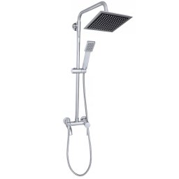 Coloana baie dus cu baterie, set de dus complet, para superioara Patrata