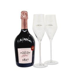 Purcari Cuvee de Purcari Rose Brut Spumant 0.75L+2Pahare
