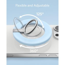 Suport magnetic Ring Grip MagGo 610 pentru seria iPhone 12 si iPhone 13 Albastru