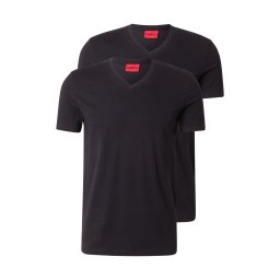 HUGO Tricou 'HUGO-V' negru