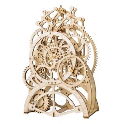 Puzzle 3D Ceas cu pendul, Lemn, 170 piese