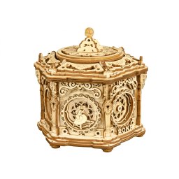 Puzzle 3D, lemn, cutiuta muzicala, Gradina secreta, 315 piese
