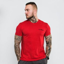 GymBeam Tricou Basic Cherry Red L