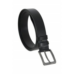 Curea din piele pentru barbati, big size, negru (Marime curea: 48/120)