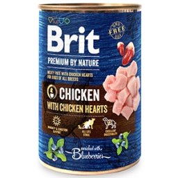Brit Premium by Nature Chicken with Hearts 800 gr