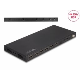 Switch matrix HDMI 4 x 2 4K60Hz cu Audio Extractor, Delock 66454