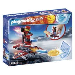 Playmobil PM6835 - Firebot și lansator de discuri