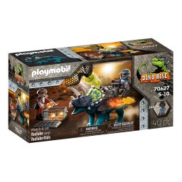 Playmobil Dino Rise 70627 - Triceratops, Batalia pentru Piatra Legendara (PM70627)