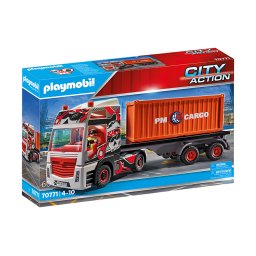 Playmobil City Action PM70771 - Camion cu Container de Marfa