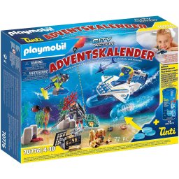Playmobil City Action PM70776 - Calendar Craciun, Politia sub Apa (#70776)