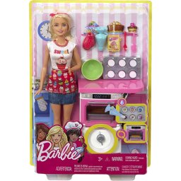 Mattel Papusa Barbie FHP57 - Barbie bucatar cu aragaz si accesorii