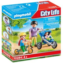 Playmobil City Life PM70284 - Mama cu copii