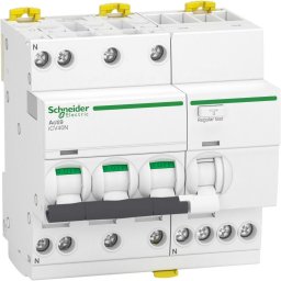 Intrerupator automat RCBO 3P+N C 16A 6kA 30MA tip A Schneider A9DC3716
