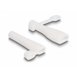 Set 2 buc protectie impotriva prafului pentru USB-A/USB type C Alb, Delock 64206