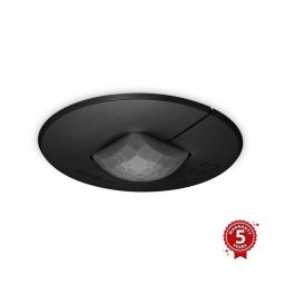 Detector de prezență IR Quattro MICRO 6m KNX IP65 negru rotund Steinel 068646