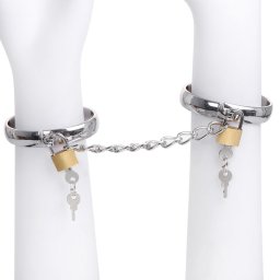 OhMama Fetish Metal Hands Cuffs