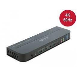 Switch KVM Comutator HDMI KVM 4K 60 Hz Negru
