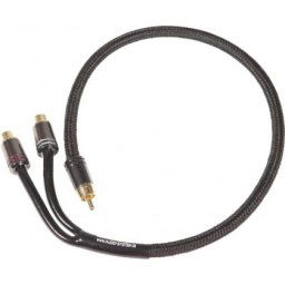Cablu YR-RCA de înalta calitate (pereche) de 300 mm (2x F si 1x conector M) cu SNAKE SKIN Audio System CarStore Technology