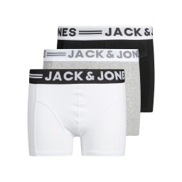 Jack & Jones Junior Chiloţi gri amestecat / negru / alb