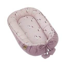 Cuib din bumbac pentru bebeluș UNICORN 90x60 cm EKO