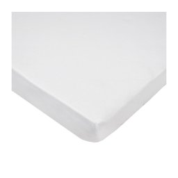 Cearșaf impermeabil extensibil cu bandă elastică JERSEY 120x60 cm alb EKO