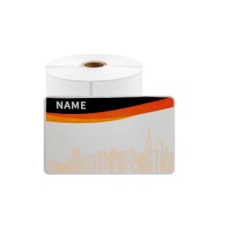 Etichete termice scolare 50 30 mm model Name negru-rosu, 230 etichete, compatibile AIMO si Phomemo M110 M200 M220