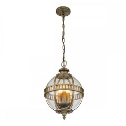 Lustră Kichler Halleron, bronz, D:30,5 cm, IP44, KL-HALLERON-8M-BU