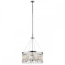Lustră living Piper, D:61,6 cm, 6xE14, crom, KL-PIPER-6P-PC