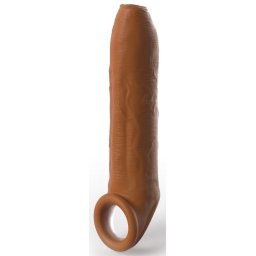 Pipedream Fantasy X-tensions Elite Uncut Silicone Penis Enhancer with Strap Tan
