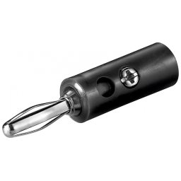 Conector banana tata 4mm, Goobay G11373