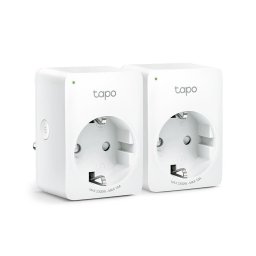 Prize inteligente Tapo P100(2-pack) Schuko x 1, conectare prin Schuko (T), 10 A, programare prin smartphone, Bluetooth, WiFi, alb