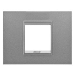 Rama ornament 2 module metal Gewiss Chorus Lux GW16202XA