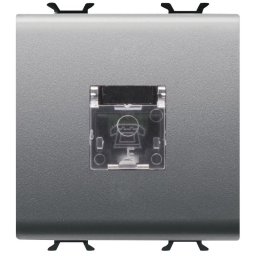 Priza telefon RJ11 2 module Gewiss Chorus GW14409