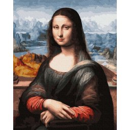 Set pictura pe numere, cu sasiu, Mona Lisa - da Vinci, 40x50 cm